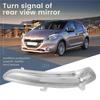 Right Side Wing Door Rear View Mirror Turn Signal Indicator Light Lens Cover 1607512680 For 208 2008-2017