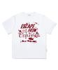 ESCAPEFROM Red The Universe Print Oversized Short Sleeve T-Shirt White