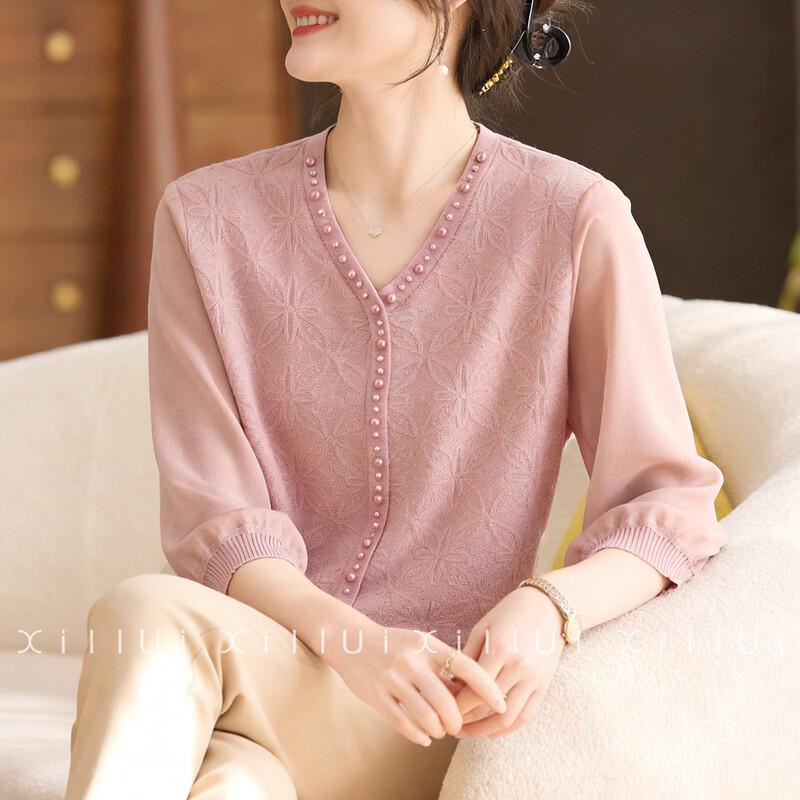 Women s Stylish V-Neck Short Sleeve T-Shirt 2XL
