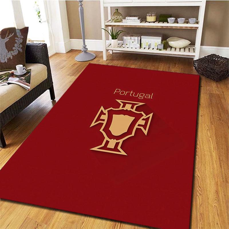 Portugal National Football Team Carpet Rug for Living Room Bedroom Home Sofa Decoration,Kids play Non-slip Floor Mat