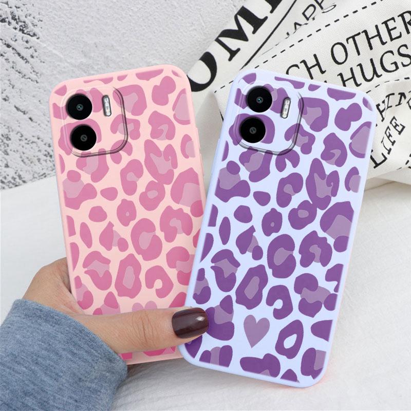 Phone Case For Redmi A1 A2 13 13C 14C A3 4G Soft Silicone TPU Back Cover Cases Protective Coque Shell Leopard Painted Bags Capa