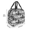 Maneskin Band Rock Musical Insulated Lunch Bag for Women Kids Leakproof Food Boxes Thermal Lunch Box Tote