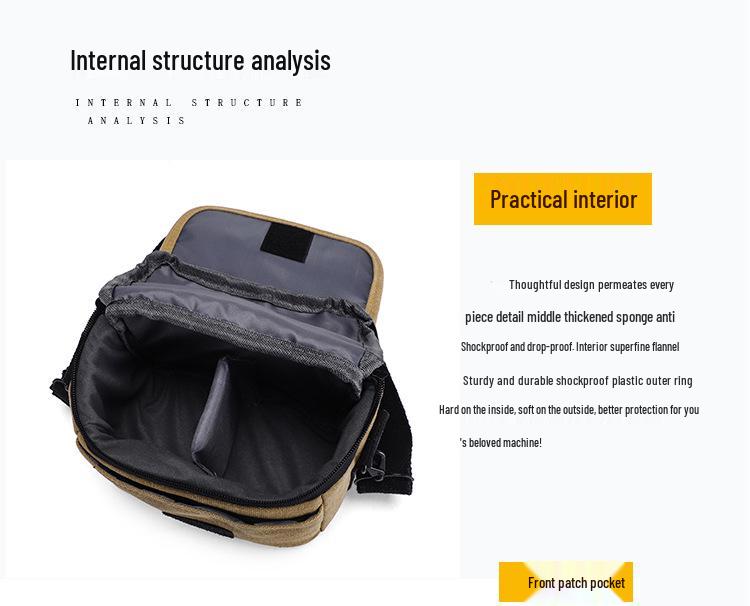 Sony Fujifilm Canon Nikon Retro Camera Shoulder Bag for Mirrorless & DSLR - Unisex Portable Design