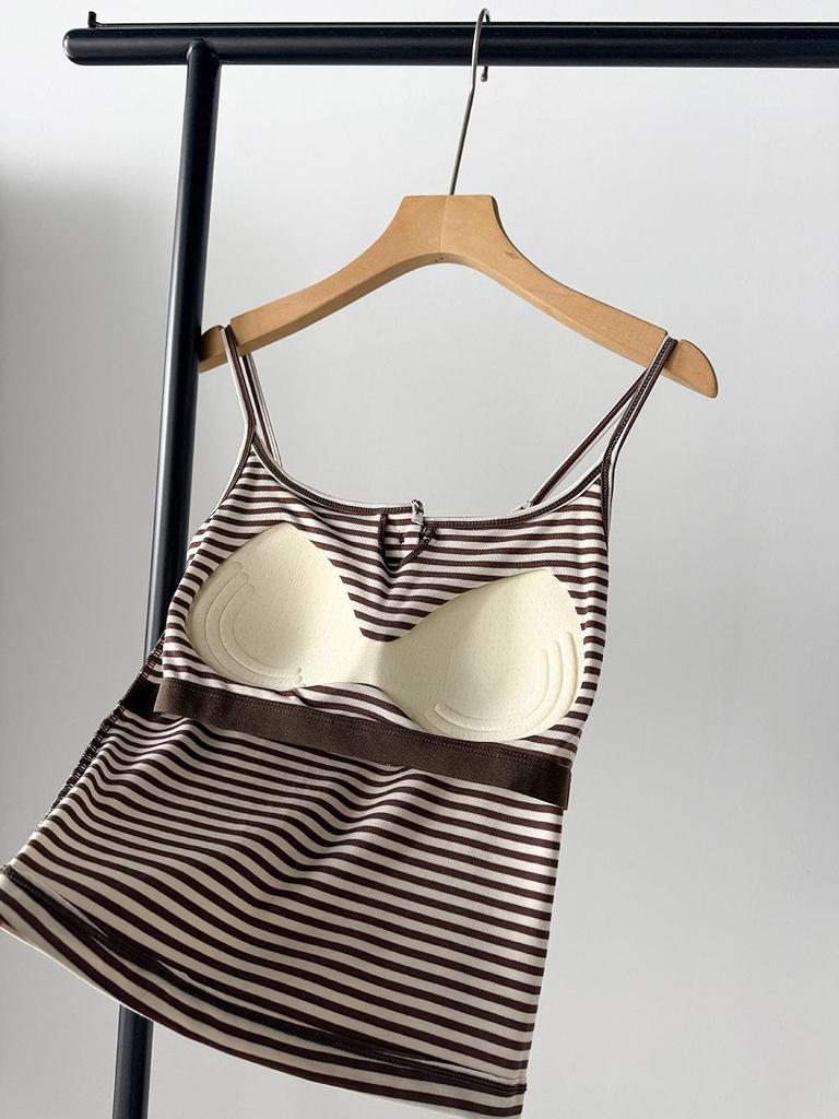 Wang Qizhi Women's Lace Trim Button Camisole Vest - Spring/Summer Versatile Top WQ183