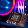 X99 LGA 2011 V3 Motherboard, Micro ATX Motherboard with RTL8111G Gigabit LAN Card, for Xeon E5 V3 V4, 4-Channel DDR4, PCIe 3.0, Dual M.2 Slots