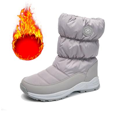 Fashion Zip Snow Boots Women Mid-Calf Winter Shoes For Men  Casual Watarproof Platform Heels Botas