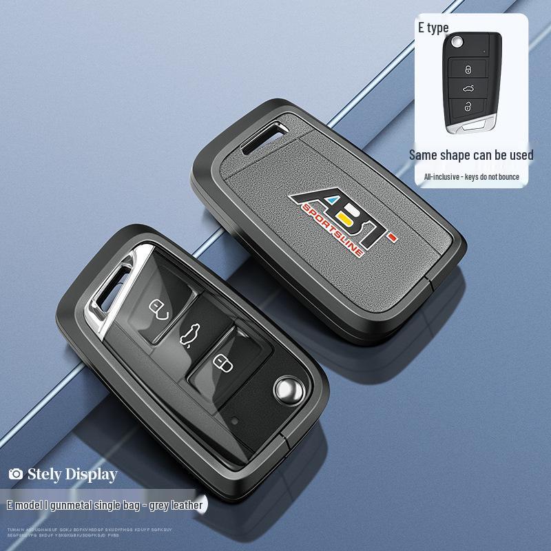 Volkswagen Golf 6 Key Case Cover for 2010-2012 Models, 3-Button Folding Insert Type