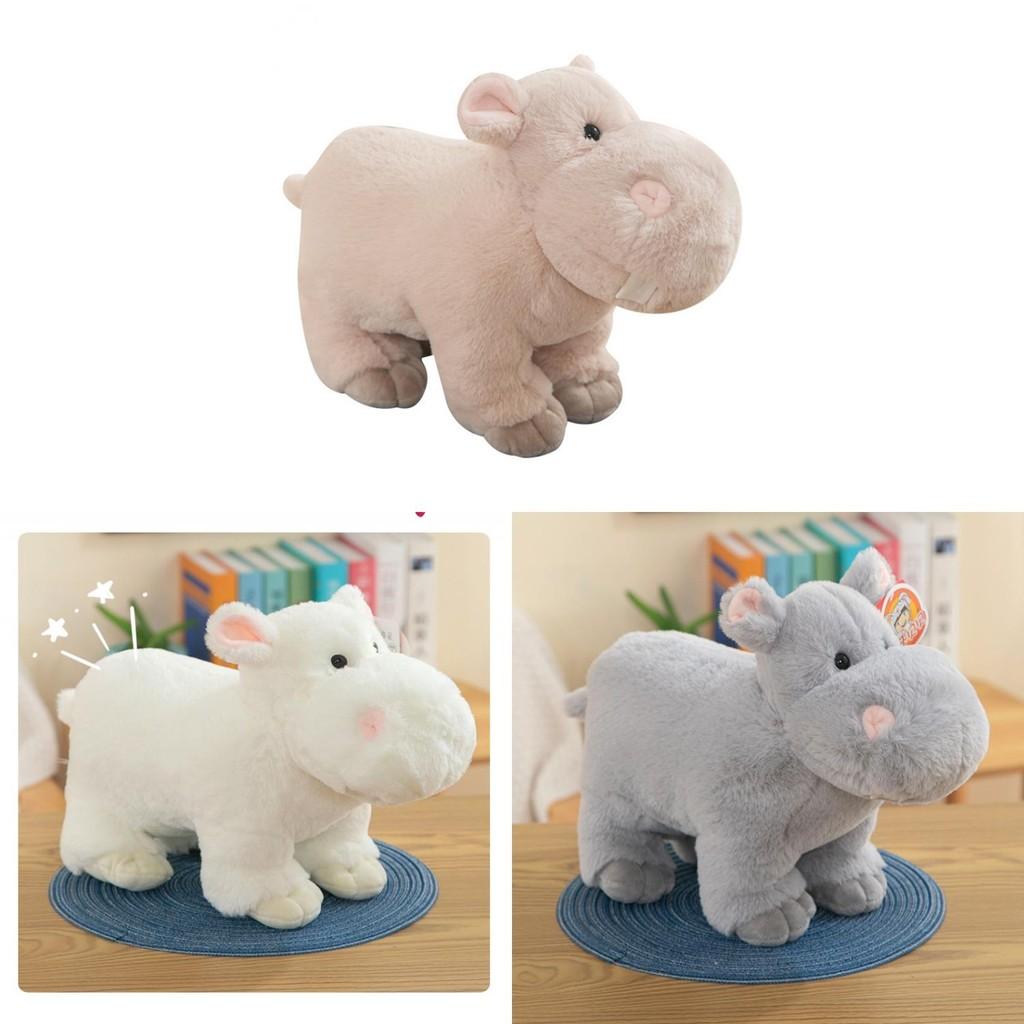 Plush Hippo Toy Stuffed Animal Dolls Sleeping Companion Kids Birthday Gifts