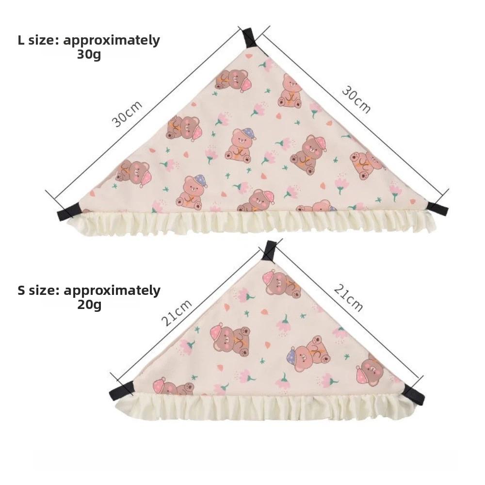 New Ice Feel Pet Hanging Hammock Single-Layer Breathable Cooling Bed Cartoon Pattern Multi-size Guinea Pig Hammock Summer Use