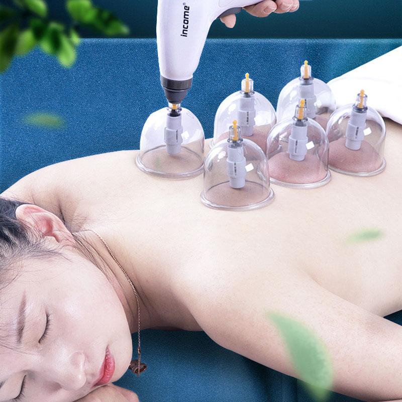 Elektrischer Schröpftherapie-Massager Vakuumsaug-Akupunktur-Schröpfgläser Verstellbare Therapie-Schröpf-Guasha-Massage Muskelstimulator
