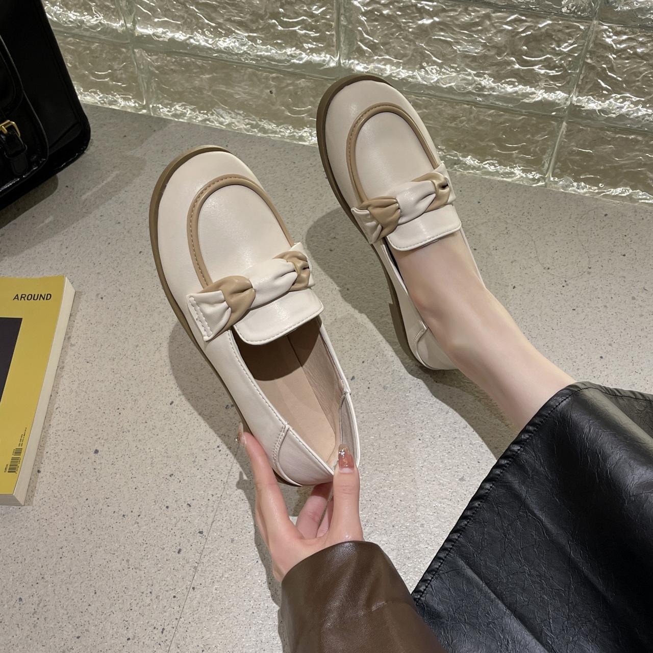 

Loafers 2025 New Fashion Versatile Comfortable Retro Premium One Pedal Outer Wear Durable Women s Shoes 35
