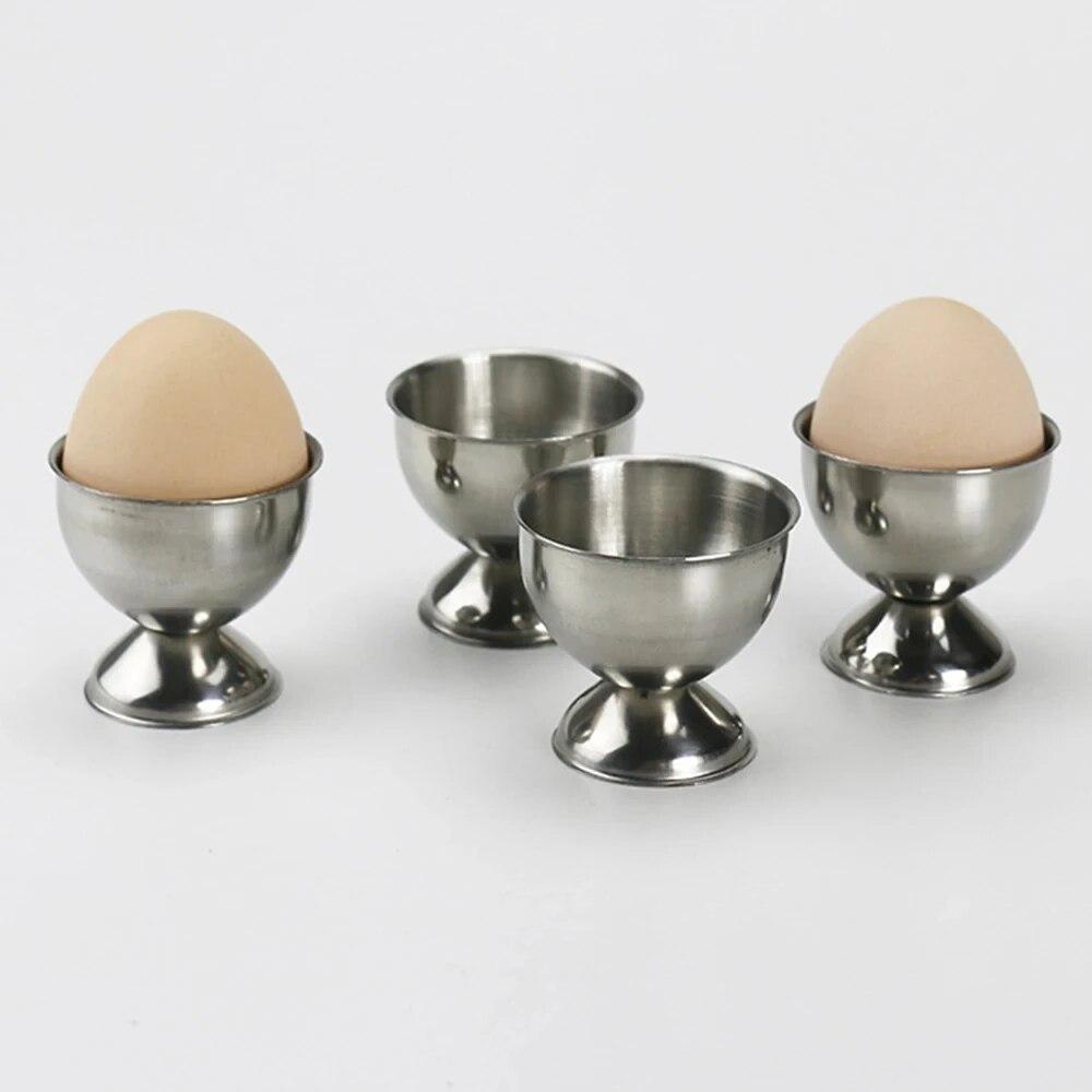 Stainless Steel Soft Boiled Egg Cups Egg Holder Tabletop Cup Stand Kitchen Breakfast Cooking Tool