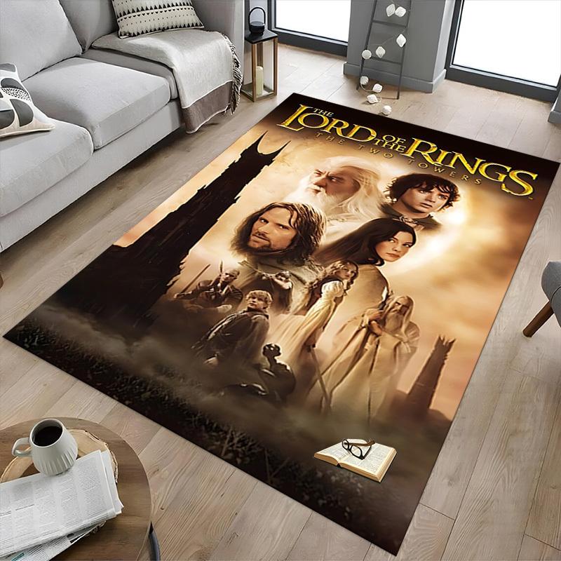 1pc Lord of the Rings Two Towers Carpet, for Home & Office Decor, Desk Chair Carpet, Festive Gift,Conference Room CarpetL1124