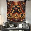 Dark Fantasy Skull Tapestry Tapestry Background Cloth Wallmounted Homestay Soft Decoration Tapestry Work Of Art Background Cloth