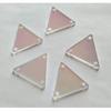 50pcs Sew On AB Crystal Rhinestones Irregular Acrylic AB Beads, Sew On Stones Crystal Strass (AB, Triangle 25MM)