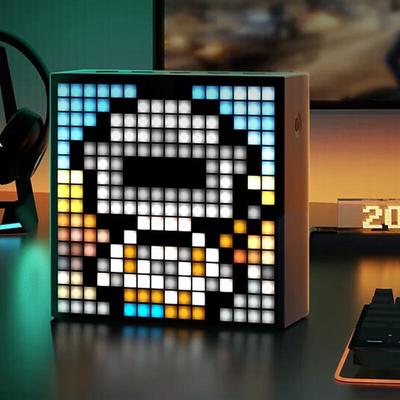 Divoom Pixel Bluetooth Speaker with RGB Light, Lyrics Display & Alarm Clock CN Plug (adapter Included)