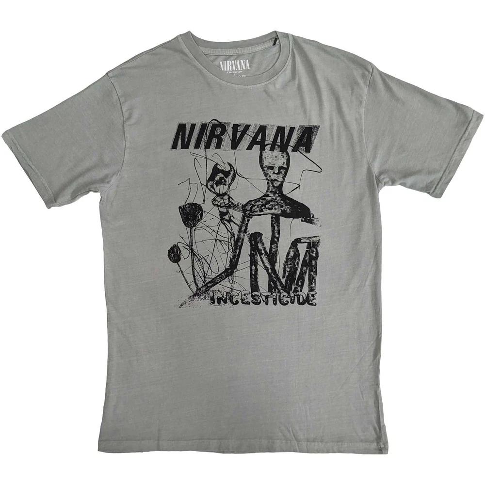 Nirvana Incesticide Stacked Logo Unisex Tshirt L
