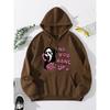 Women Graphic Print Hoodies 2025 New Autumn Fashion Harajuku Long Sleeve Hooded Sweatshirts Female Vintage Casual Loose Hoodie