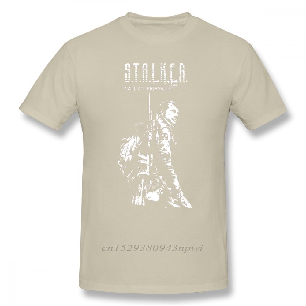 Stalker Game T Shirt Stalker COP White TShirt 100 Cotton Male Tee Shirt Print Casual ShortSleeve Plus size Awesome Tshirt