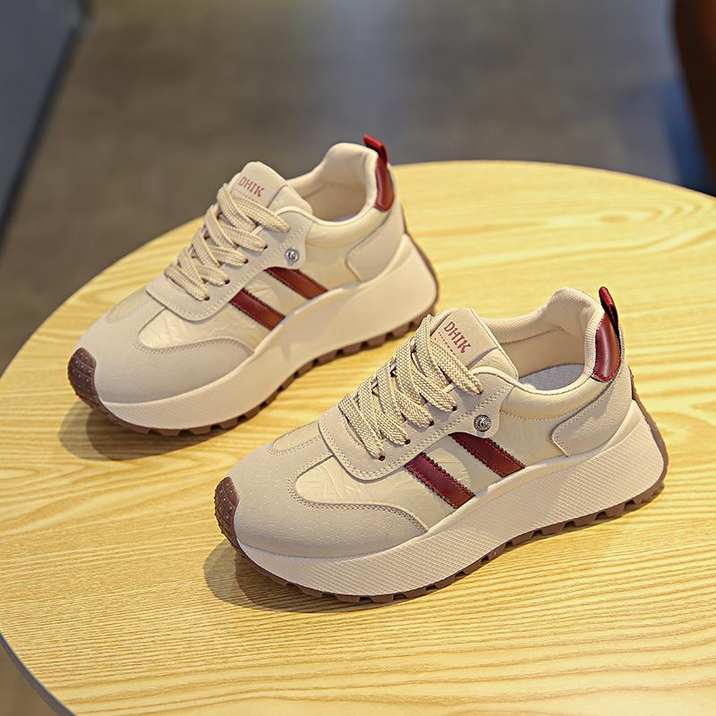 New dad shoes women's spring student sports running shoes casual shoes with heightened thick soles