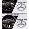 YEW1 Top Quality 52mm 57mm Steering Wheel Center Badge Star Logo Car Emblem with 18 Pins for Mercedes Benz C CLA CLS GLC GLE GLS E