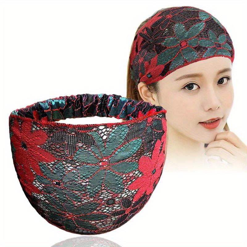 

Women s Vintage Bohemian Style Colorful Lace Embroidered Sunflower Mesh Breathable Headband Stylish & Cool Perfect for Daily Wear & Casual Vacations