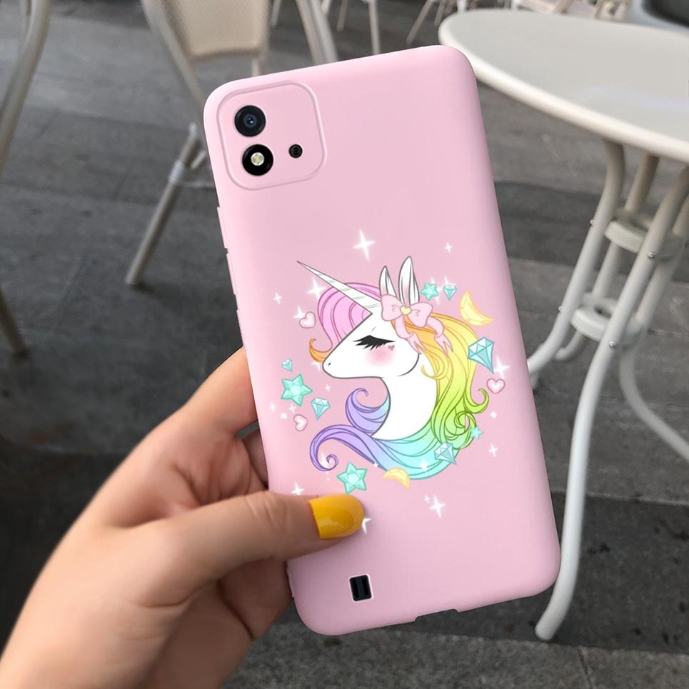 Candy Phone Case For Realme C11 2021 Case 6.52" Cartoon Child Girl Back Cover Shell For Oppo Realme C11 C 11 RMX3231 Silicone