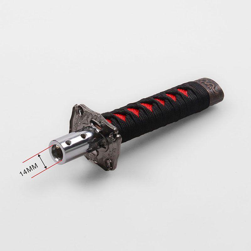 Elegante Universelle Samurai-Schwert-Schaltknauf Aus Hochwertigem Metall Mit 15cm Höhe