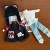 Vestito BJD Misura 30cm Stile Principessa Lolita Set Casual Scala 1/6 Costume da Cameriera Vestiti Cambiabili Abbigliamento Autunno Inverno