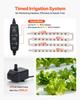 Hydroponik Anzuchtsystem Kit, 3-stufig 108 Löcher UPVC-Rohr Hydroponik Grow Kit mit zeitgesteuerter Bewässerung, Verdickte Hydroponikrohre, Indoor Hausgarten