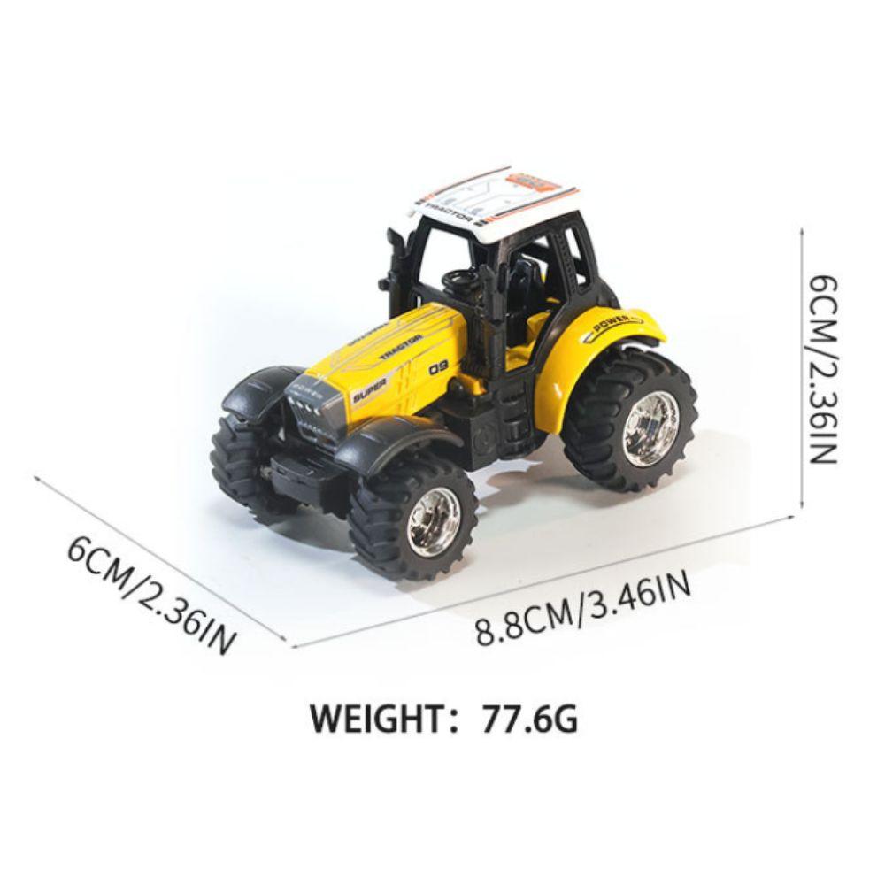 Remote Control Car Engineering Vehicle 2.4G Transport Truck 1:64 Alloy Farm Tractor  Desktop Toy