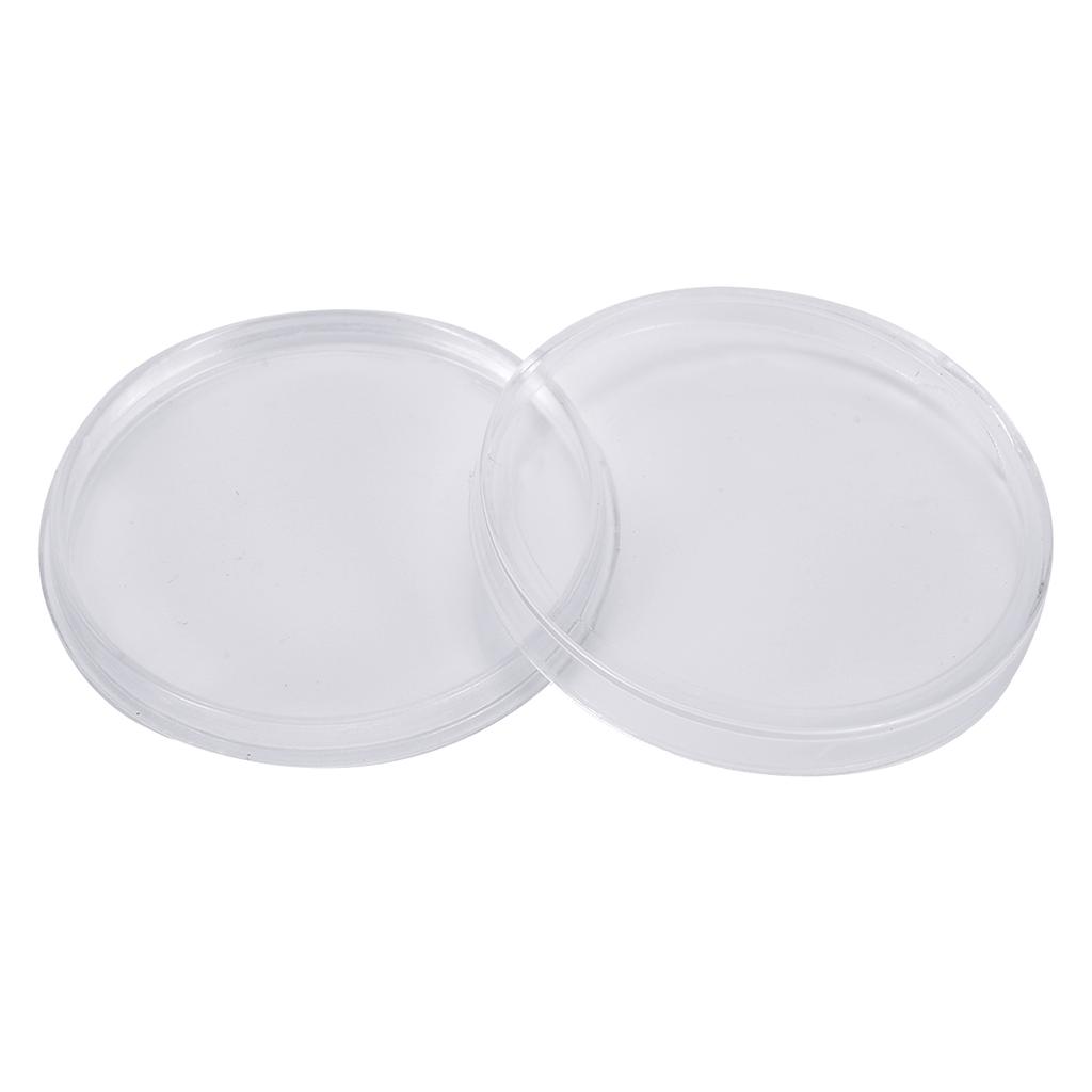 100pcs Coin Holders Plastic Protect Accessories Reusable Case Ceremony Transparent Clear Commemorative Container