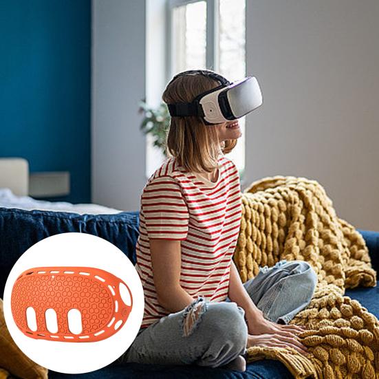 Silicone VR Shell Protective Cover Scratch-Proof Impact Resistant Simple Installation Protective Case for Meta Quest 3