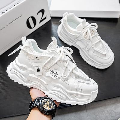 Thick-soled Heightening Dad Shoes Men's Ins Tide 2025 Spring New Breathable and Versatile Youth Leisure Sports Tide Shoes