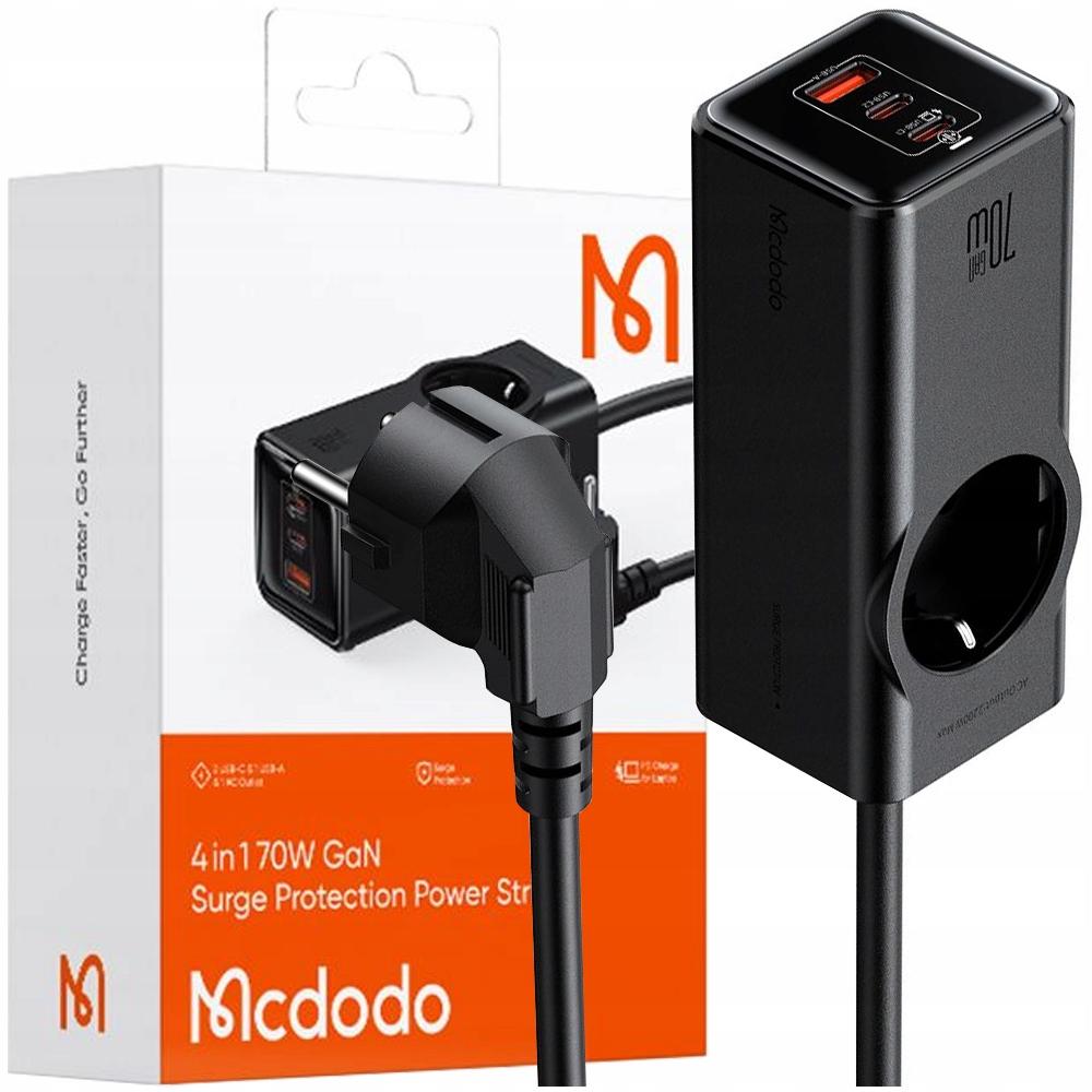 Mcdodo Power Supply List Gan 1Xusb 2Xusb-C 1Xac 70W