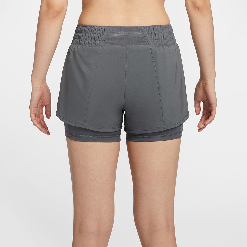 Nike Womens One Dri-Fit 3-In-1 Soft Comfortable Versatile Mid-Rise Sports Shorts Women shorts Gray DX6013068
