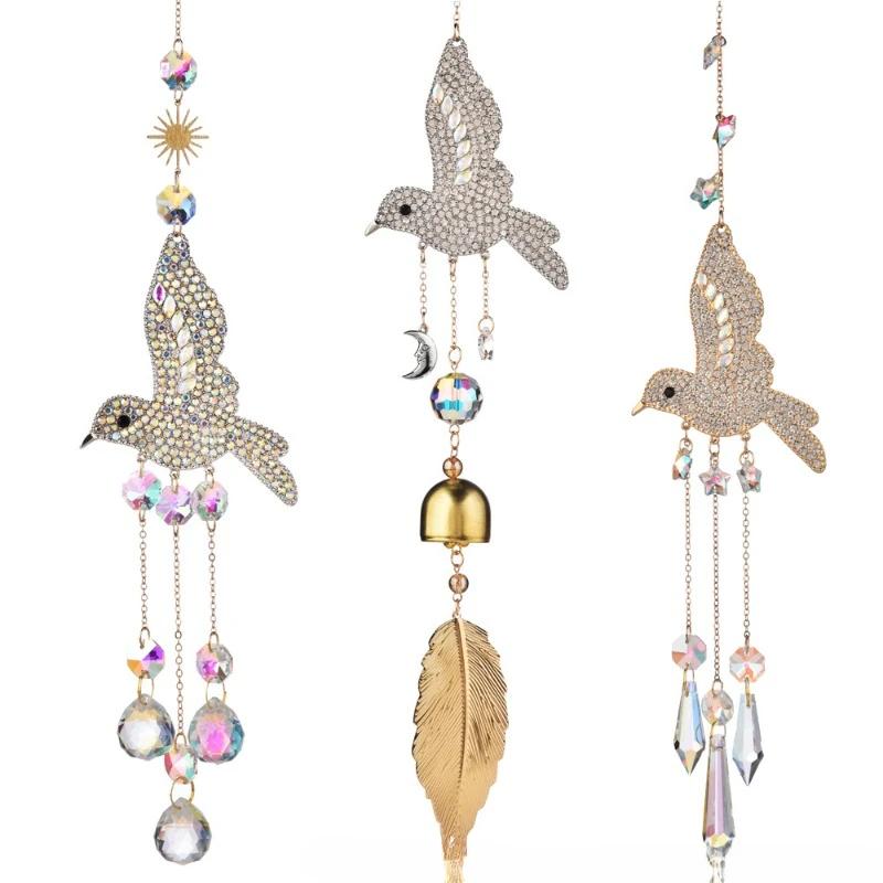 

Home Decoration Pendant Hummingbird Sun Catcher Crystal Wind Chime