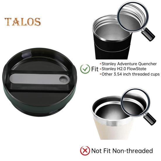40 Oz Tumbler Flip Straw Lid Spill-Proof Splash Resistant Leak-proof Cup Lid Reusable Cover BPA-Free Dishwasher Safe Universal Cup Lid