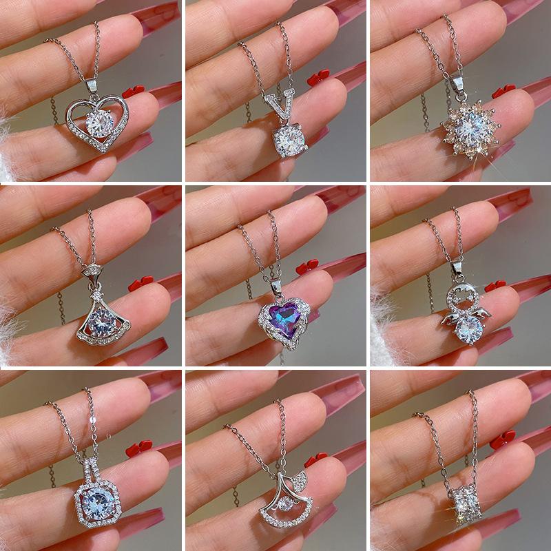 Collier à la mode pour femmes, en cuivre, Micro incrusté, en acier, Simple, maille rouge, chaîne de collier exquise