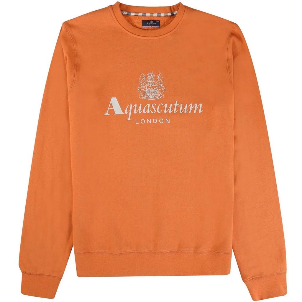 Aquascutum Mens Big Logo Active Sweatshirt