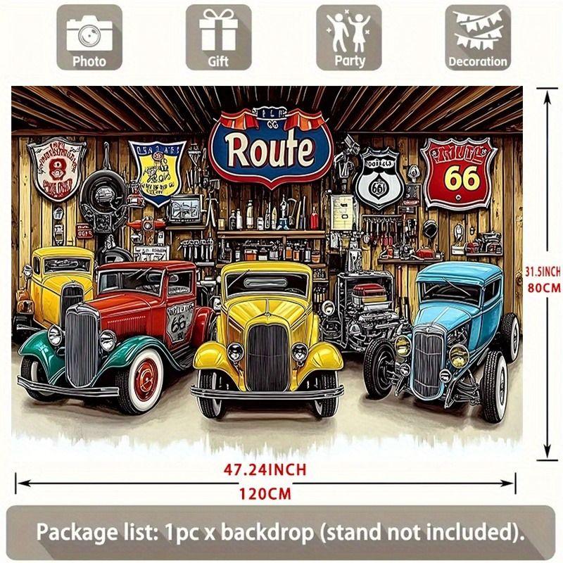 Avant-Garde Automotive Metal Art Painting for Garage Decor