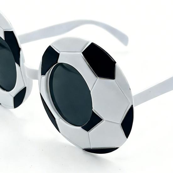 Football Party Glasses Decorative Lightweight Glasses Funny Eye-Catching Styling Party Supplies for Soccer Game