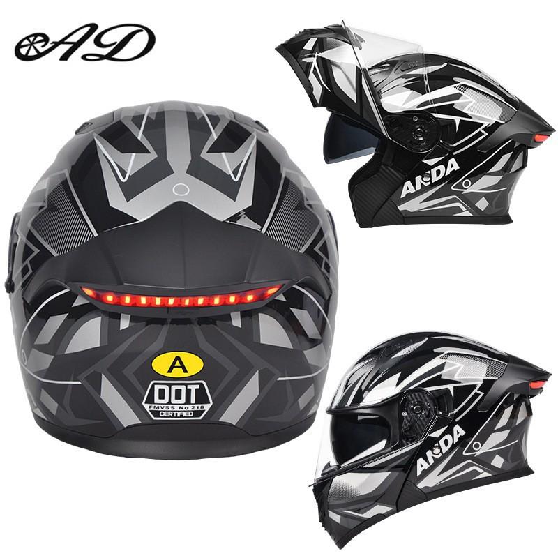 DOT Certified Motorcycle Helmets Men Women's Uncovering All Seasons Universal Riding Off-road Full AD Factory