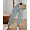 Pantaloni Casual a Righe da Donna Estivi, Pantaloni Larghi con Vita Elastica per il Commercio Estero