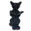 Cat Desk Decoration 3D Printed Reading Statue, Holding Book Glasses Figurine, Artistic Ornament Modern Decorative Animal Sculpture for Home