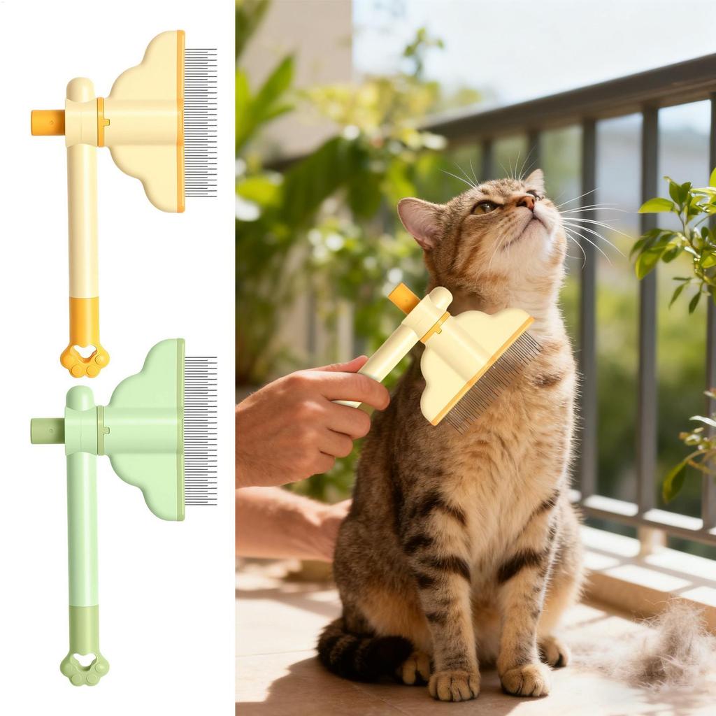 Pet Hair Removal Comb Gentle Comfortable Non-Slip Lightweight Brush Dog Hair Brush Beauty Cleaning Supplies Cat &Dog Universal
