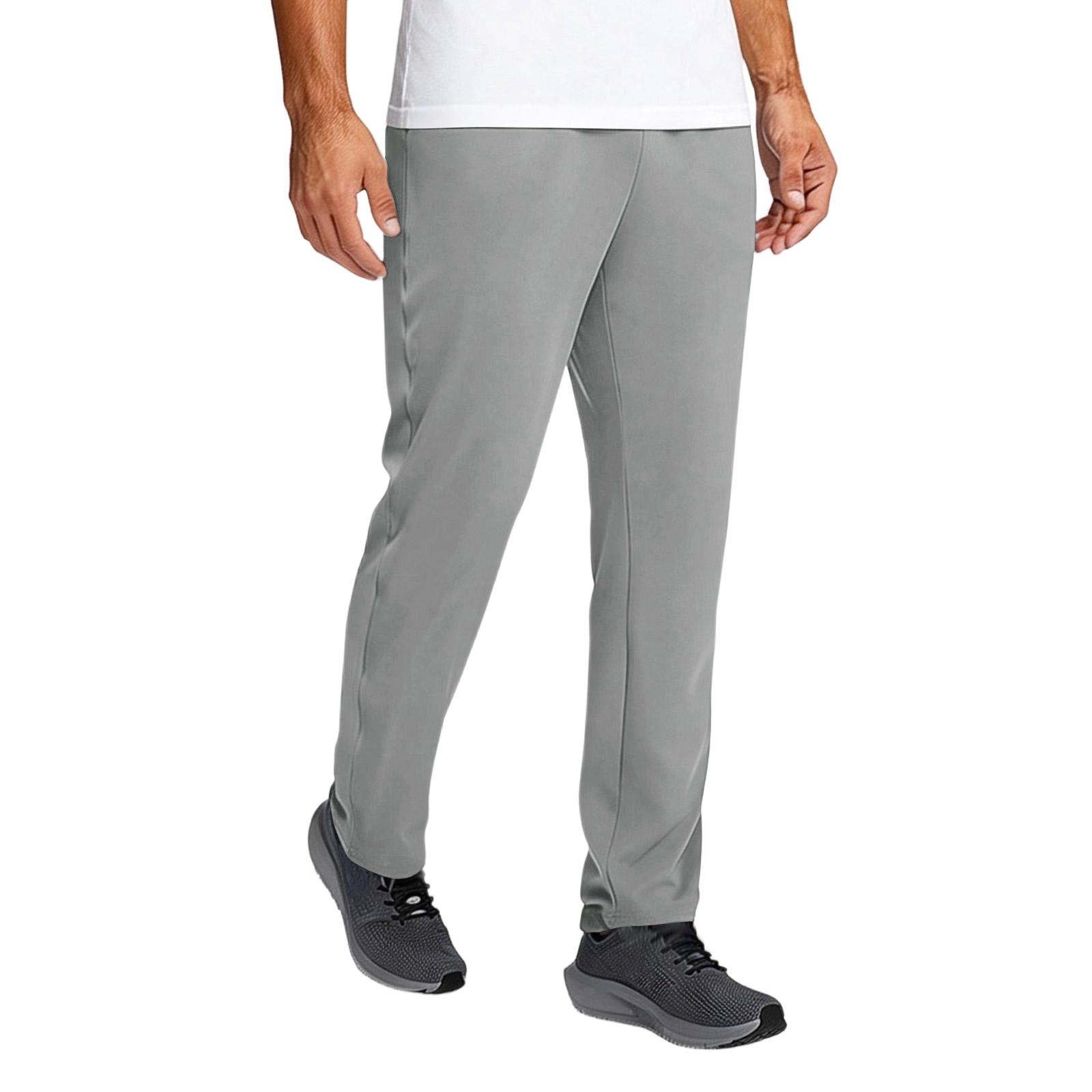 

Men Lightweight Breathable Athletic Training Pants for Running Soccer and Fitness with Adjustable Waistband and Straight Leg Design XXXL