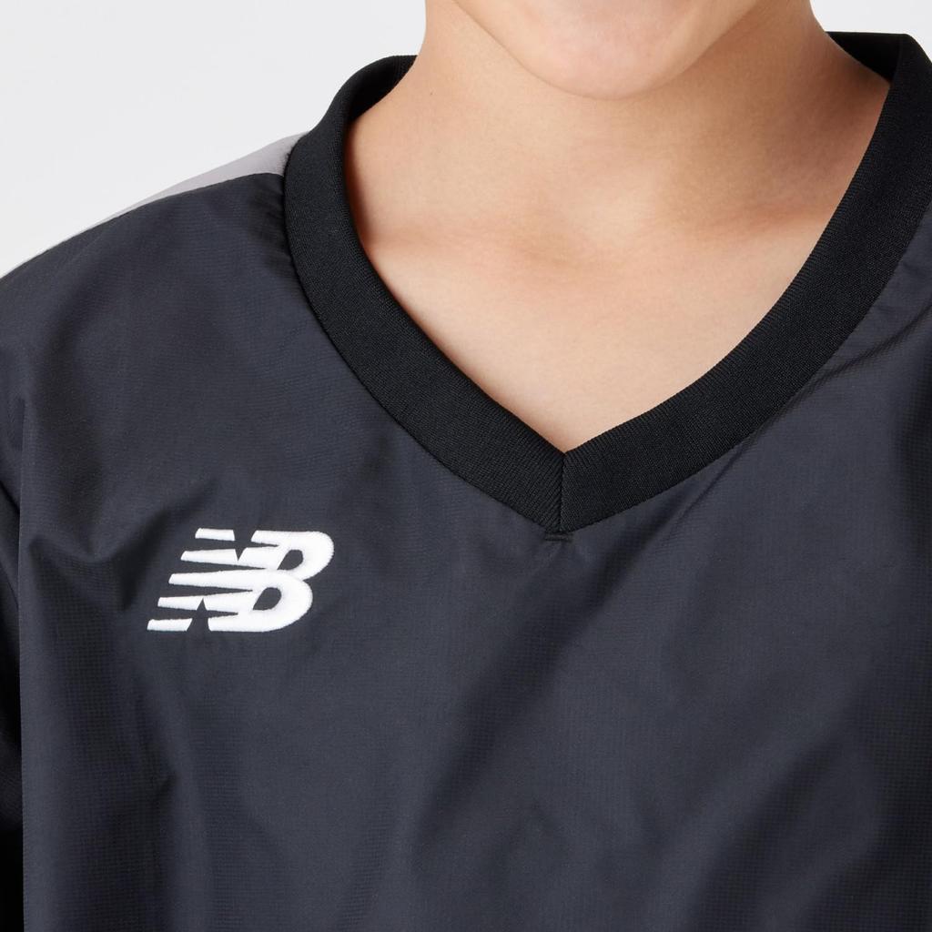 Soccer Junior Piste Jacket Junior Dry Sweat Absorbent Quick Drying Kids BK 150 [New Balance] Children's (JJTF9407) (Black)