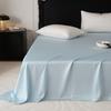 Solid Colour Style Tencel Bedding Set For Adults Kids One Piece Flat Sheet Colorful King Queen Full Size