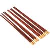 Sada 5 párů dřevěných hůlek v čínském stylu Bezpečné ručně vyráběné nádobí Dárek pro rodinné přáteleČervená